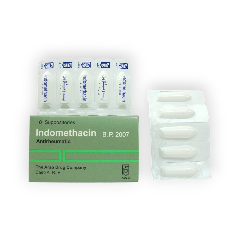 INDOMETHACIN 100 MG 10 SUPPOSITORIES