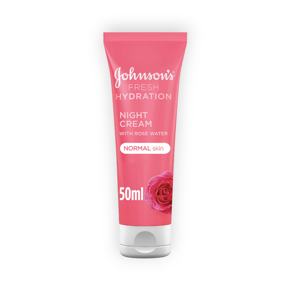JOHNSONS NIGHT CREAM WITH ROSE WATER NORMAL SKIN 50ML