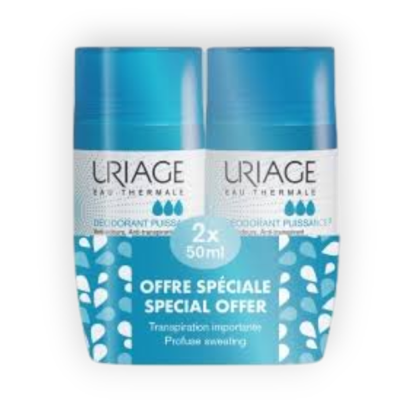 URIAGE DEODORANT PUISSANCE 2X50ML SPECIAL OFFER