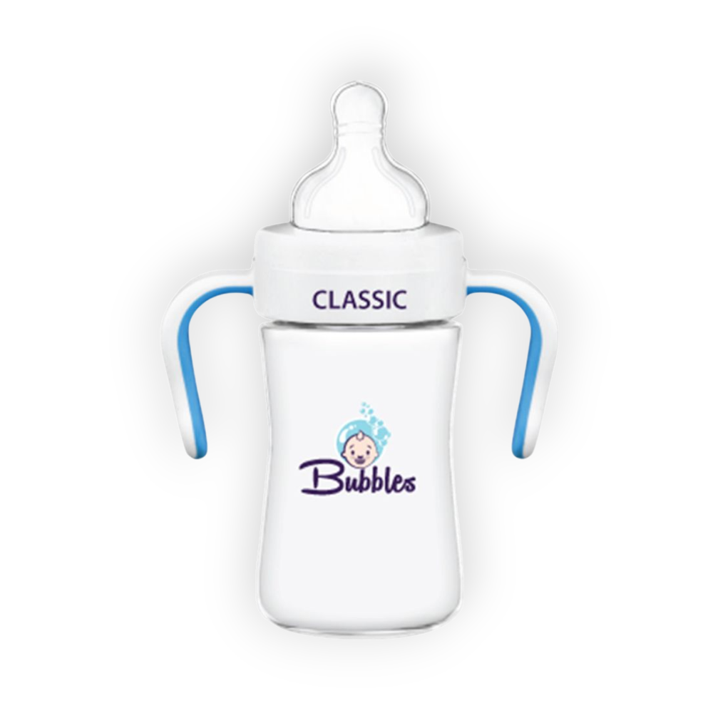 BUbbLES FEEDING BOTTLECLASSIC WITH HAND 150ML 027