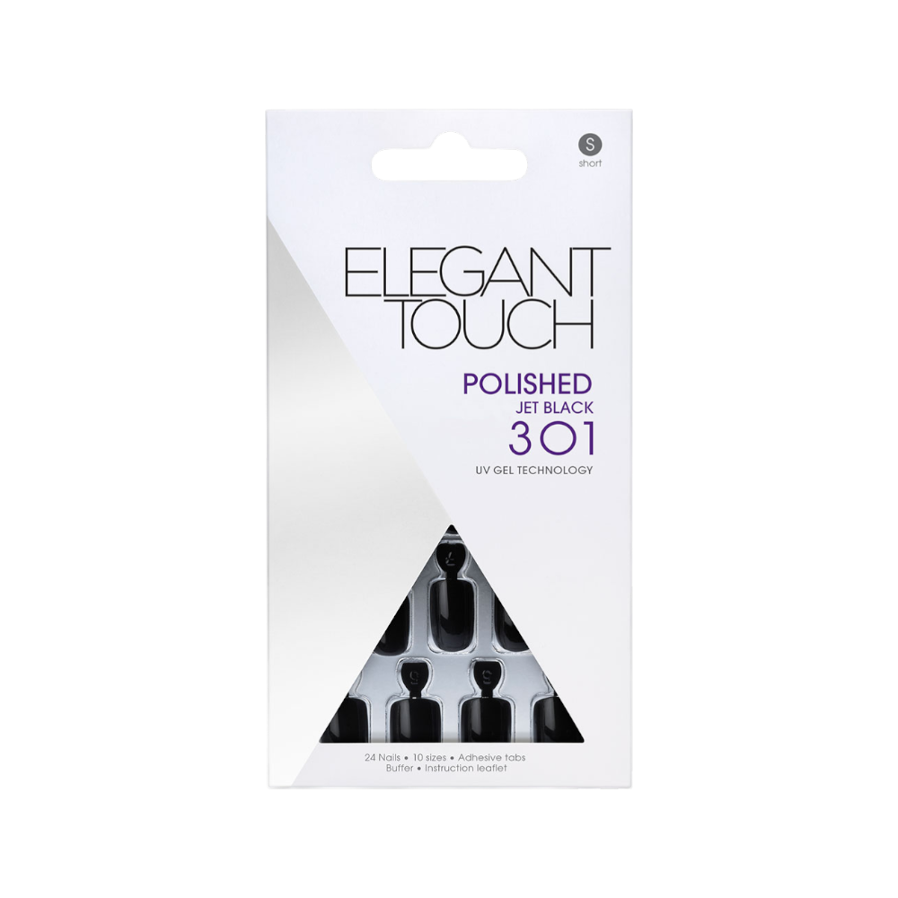 ELEGANTTOUCH 48 NAILS BLACK 4013231
