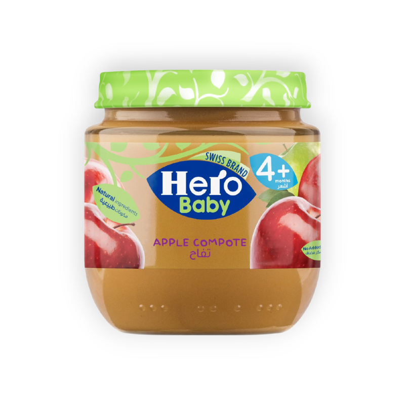 HERO BABY APPLE 130GM JAR تفاح