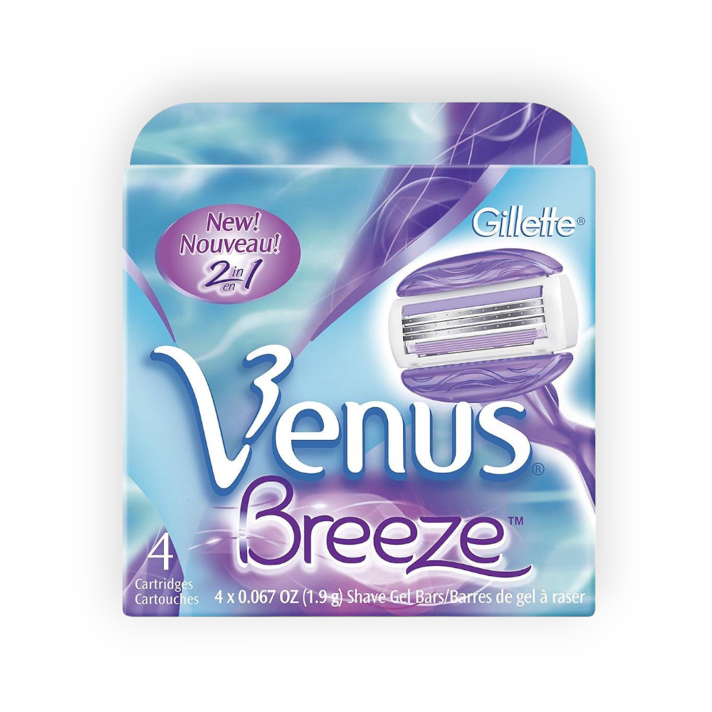 GILLETTE VENUS BREEZE BLADES 4 PCS