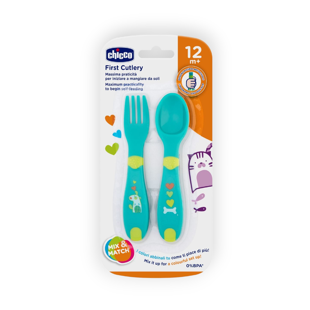 CHICCO FIRST CUTLERY 12+MONTH 6627