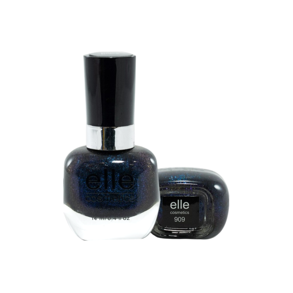 ELLE NAIL POLISH 14 ML 909 FALSE BLACK