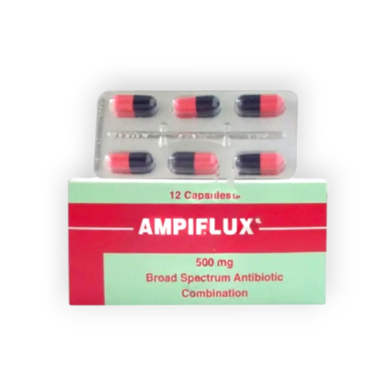 AMPIFLUX 500 MG 12 CAPSULES
