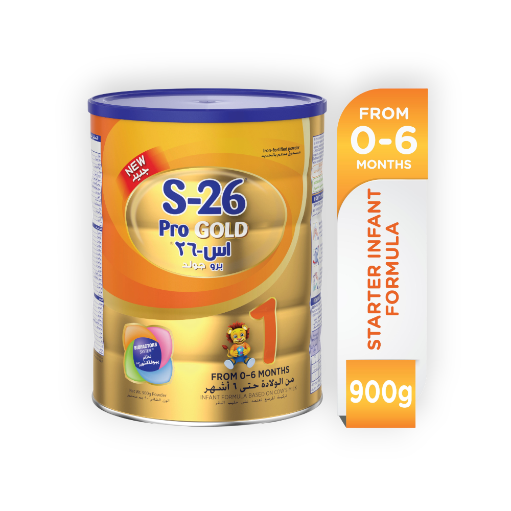 S-26 PRO GOLD (1) POWDER MILK 900 GM ( 0 - 6 )