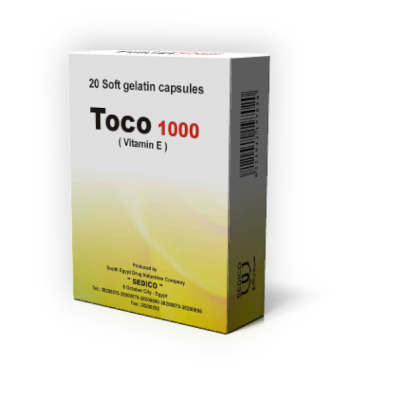 TOCO 1000 MG 20 CAPSULES