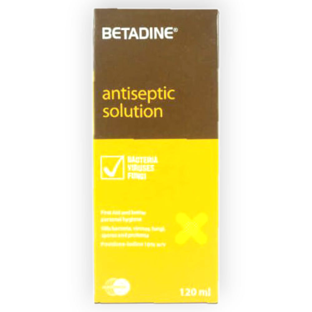 BETADINE 10% ANTISEPTIC - SOL - 120 ML
