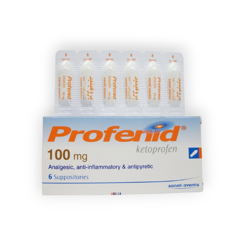 PROFENID 100 MG 6 SUPPOSITORIES
