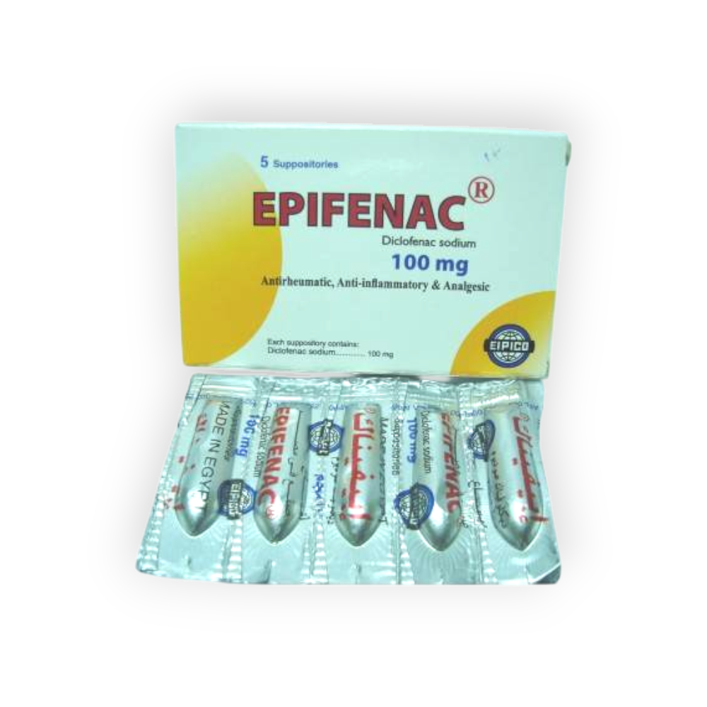 EPIFENAC 100 MG 5 SUPPOSITORIES