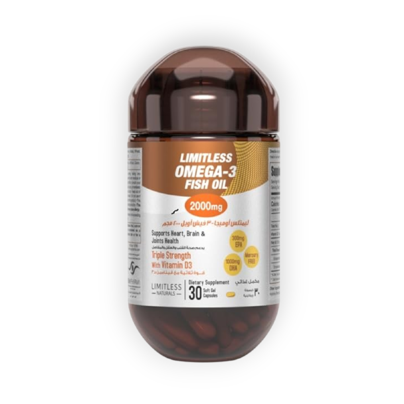 LIMITLESS OMEGA 3 FISH OIL 30 CAP