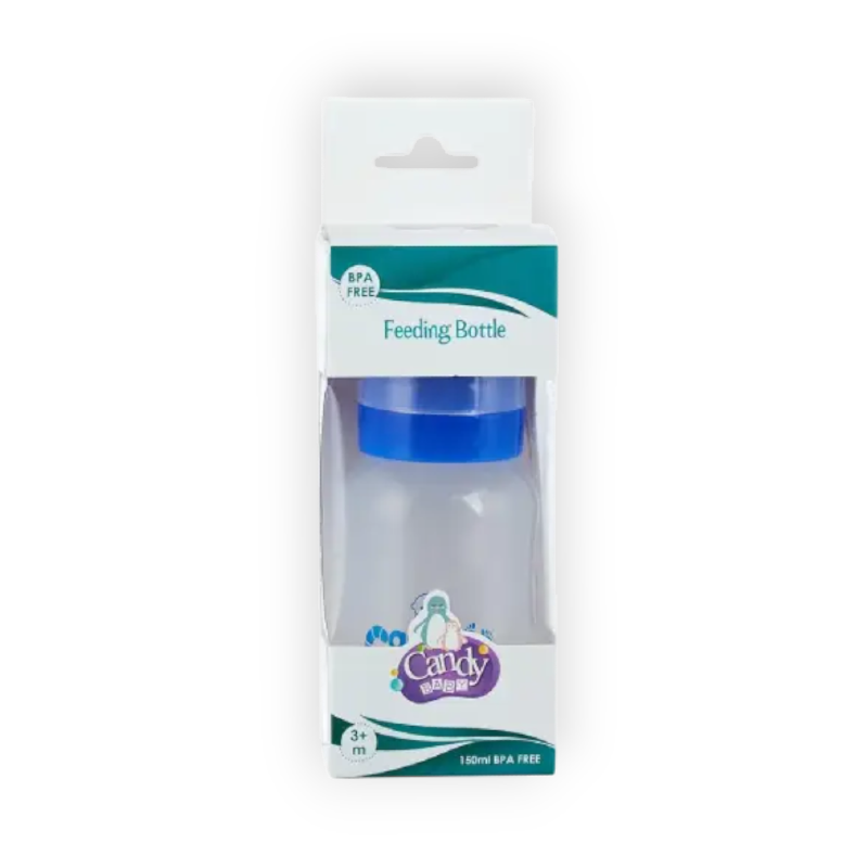 CANDY BABY FEEDING BOTTLE 3+ MONTH 150ML BLUE