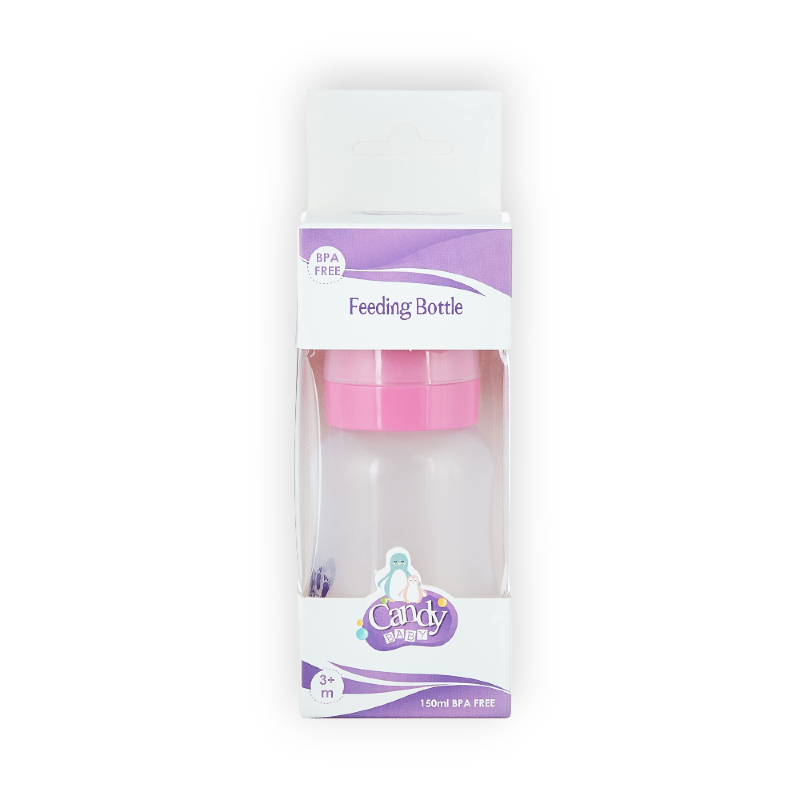 CANDY BABY FEEDING BOTTLE 3+ MONTH 150ML PINK
