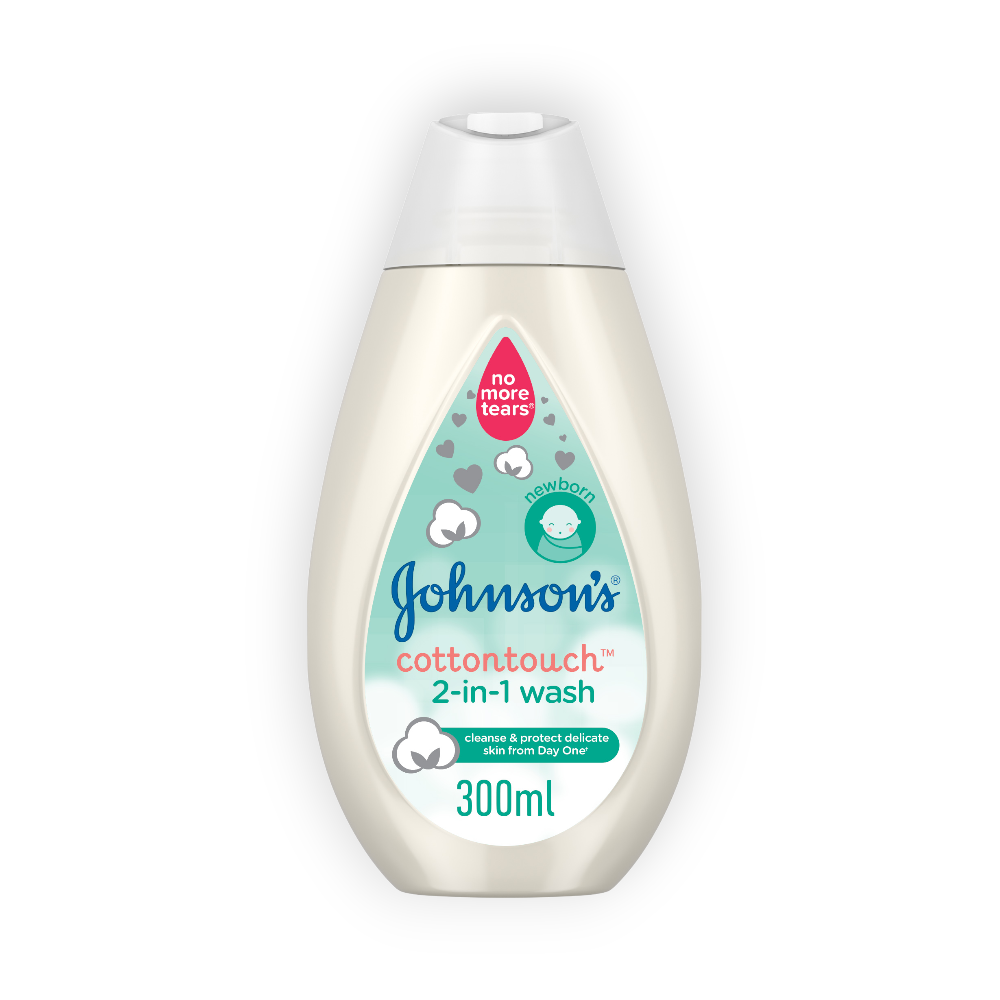 JOHNSONS COTTON TOUUCH 2 IN 1 WASH 300ML