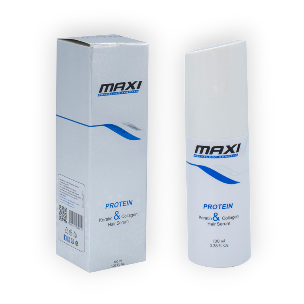 MAXI WHITE KERATIN & COLLAGEN HAIR SERUM 100ML