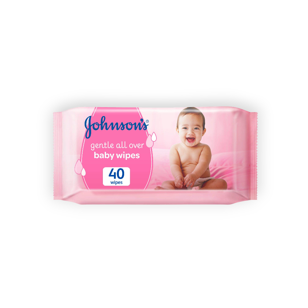 JOHNSONS BABY WIPES 40 WIPES