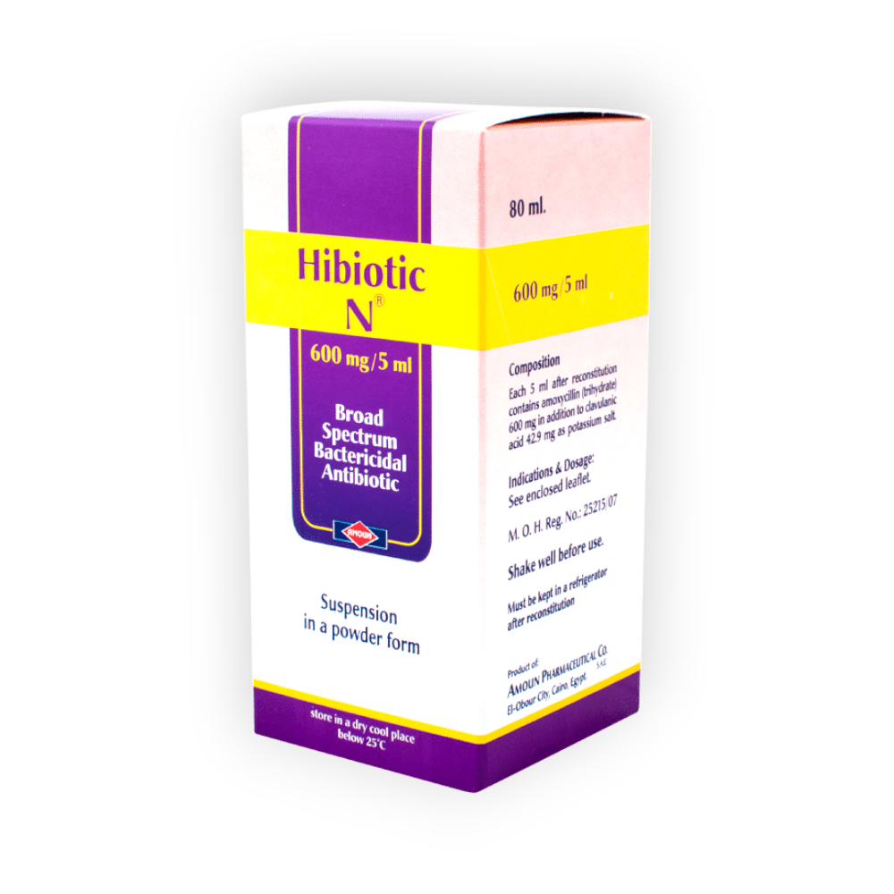 HIBIOTIC N 600MG SUSPENSION 80ML