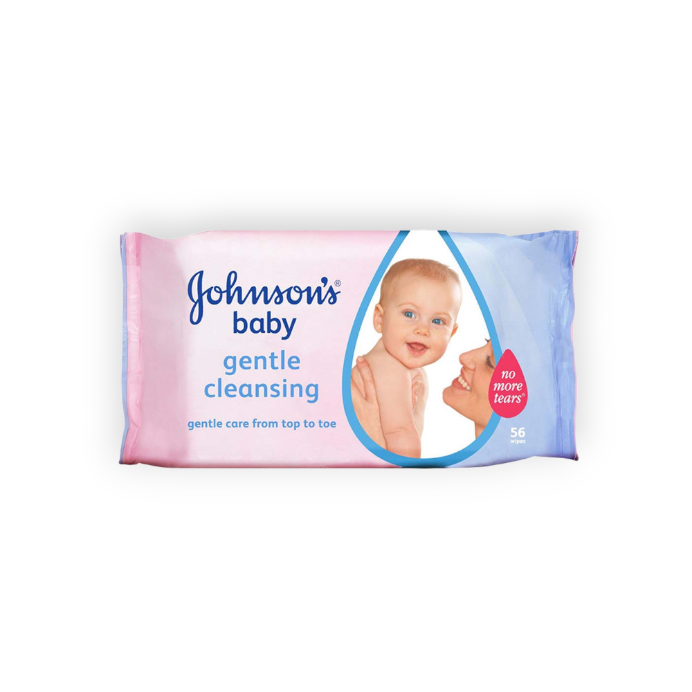 JOHNSON BABY GENTLE CLEANSING 56 PIECES 30%OFF