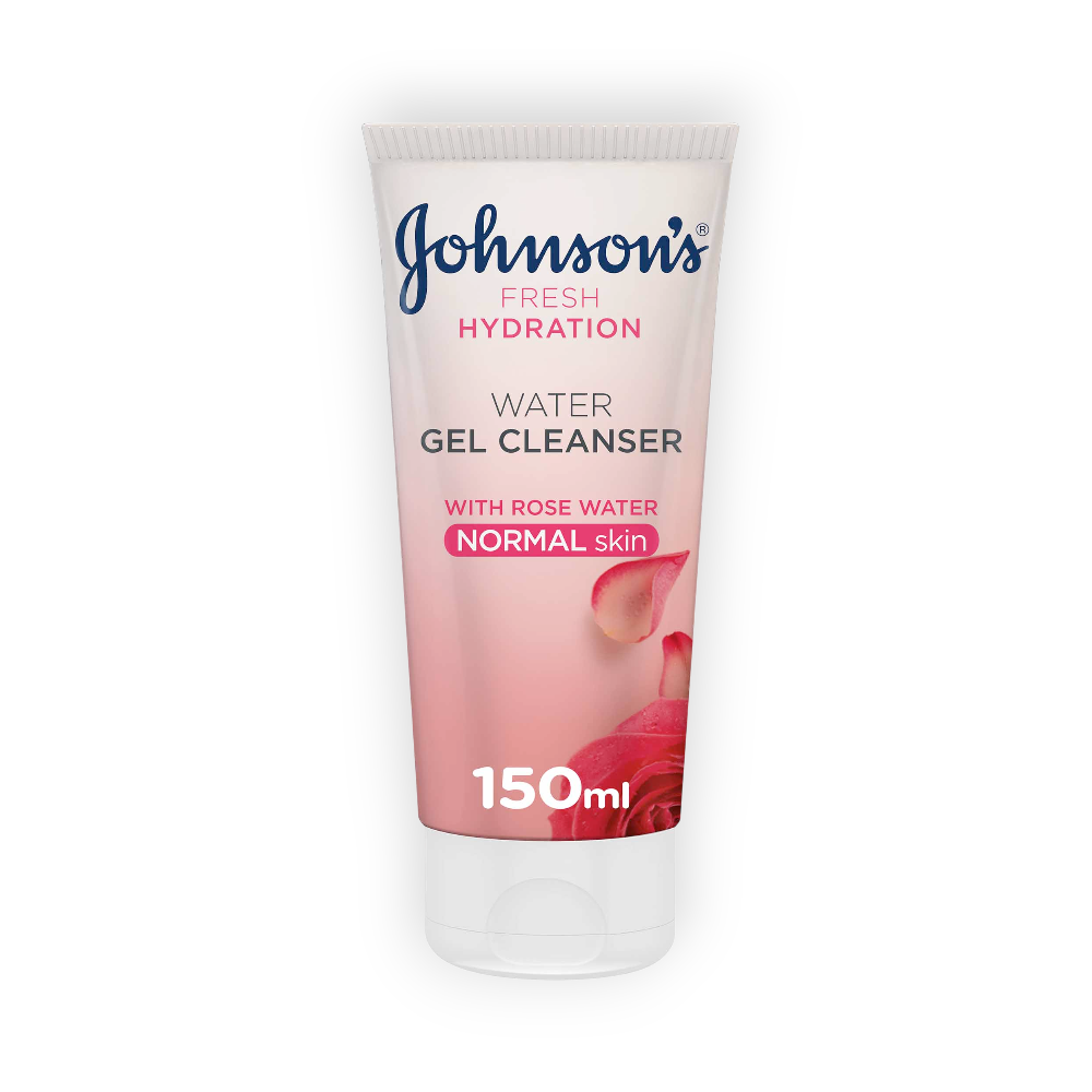 JOHNSONS WATER GEL CLEANSER WITH ROSE WATER 150ML