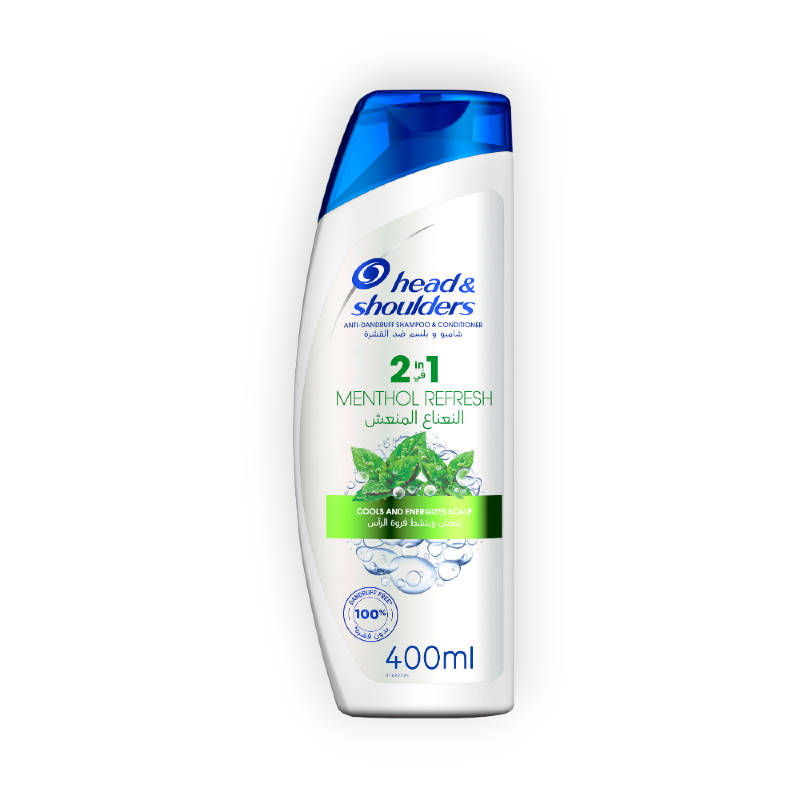 HEAD & SHOULDERS SHAMPOO MENTHOL REFRESH 400ML