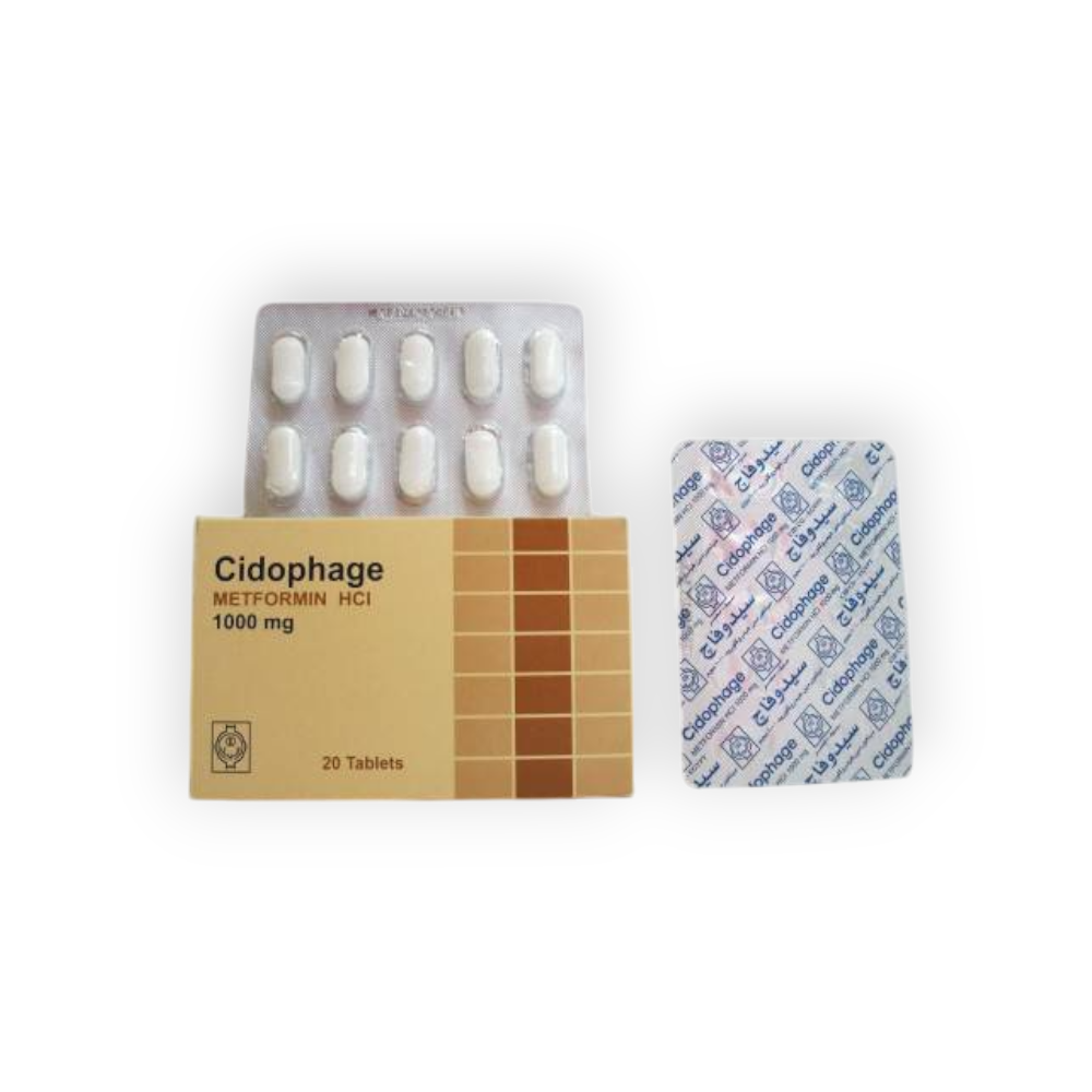 CIDOPHAGE 1 GM 20 TABLET