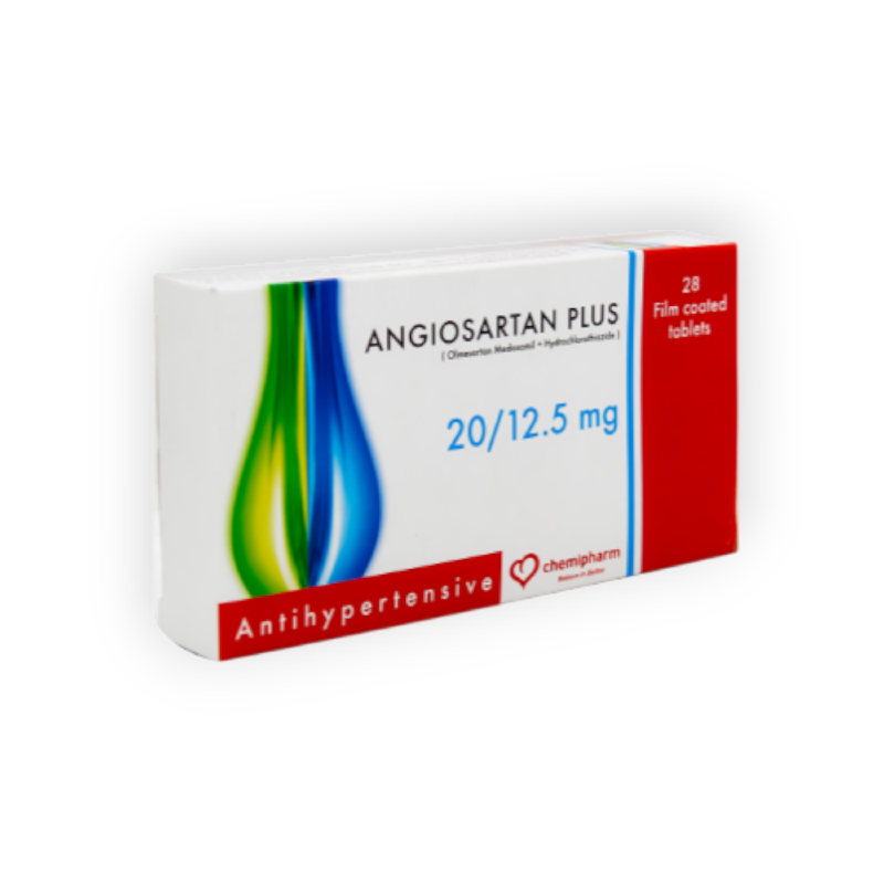 ANGIOSARTAN PLUS 20/12.5 MG 28 TABLET
