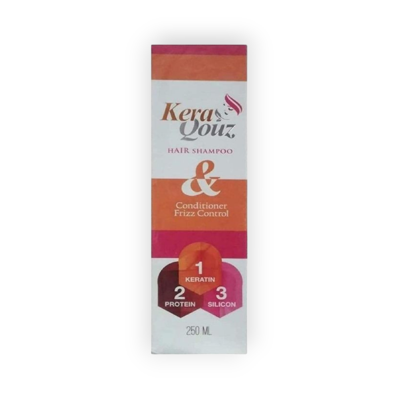KERA QOUZ HAIR SHAMPOO & CONDTIONER FRIZZ CONTROL 250 ML