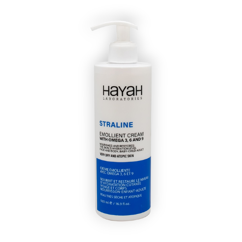 HAYAH STRALINE EMOLLIENT CREAM FACE&BODY 500ML