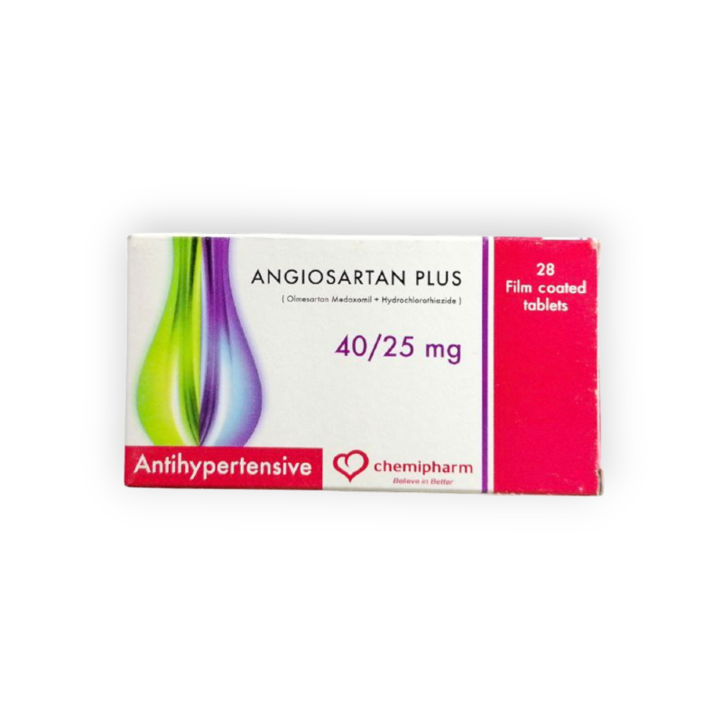 ANGIOSARTAN  PLUS 40 MG/25 MG 28 TABLET