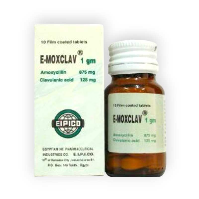 E-MOXCLAV 1 GM 10 TABLET