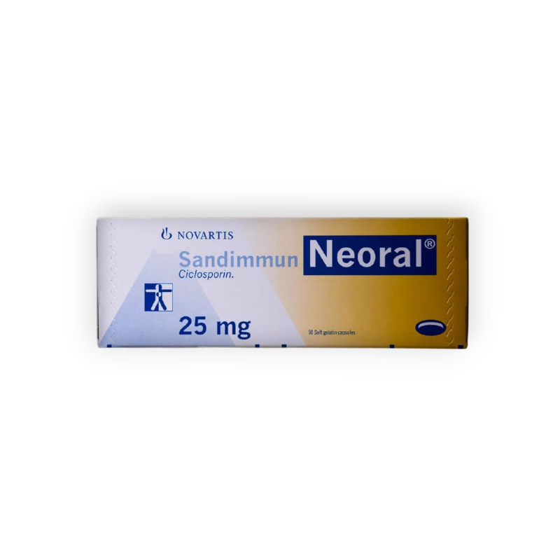 SANDIMMUN NEORAL 25MG 50 CAPSULES