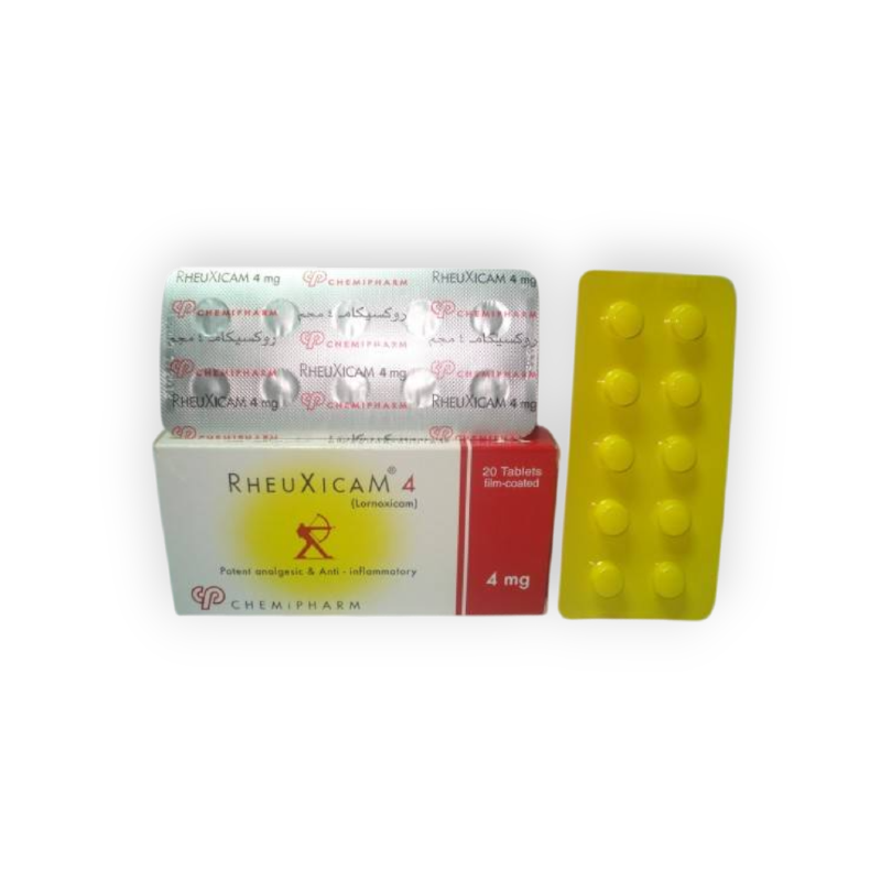 RHEUXICAM 4 MG 20 TABLET