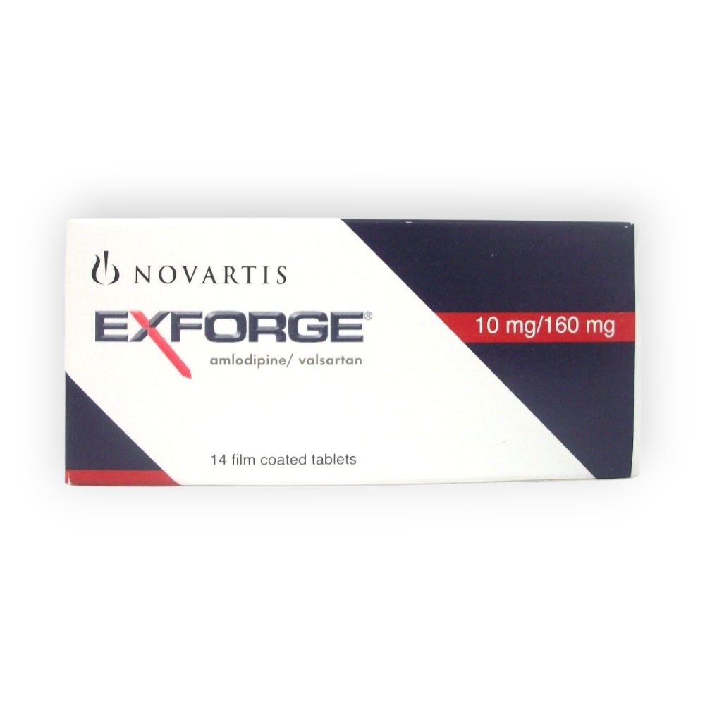 EXFORGE 10 MG / 160 MG 14 TABLET