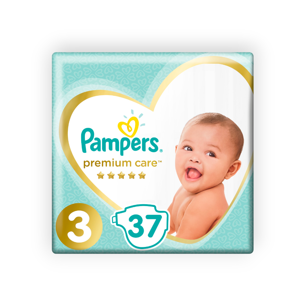 PAMPERS PREMIUM CARE SIZE (3) 37 pieces