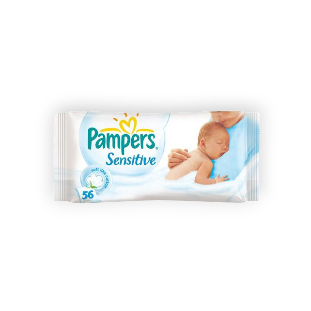 PAMPERS BABY WIPES SENSITIVE 56 pieces