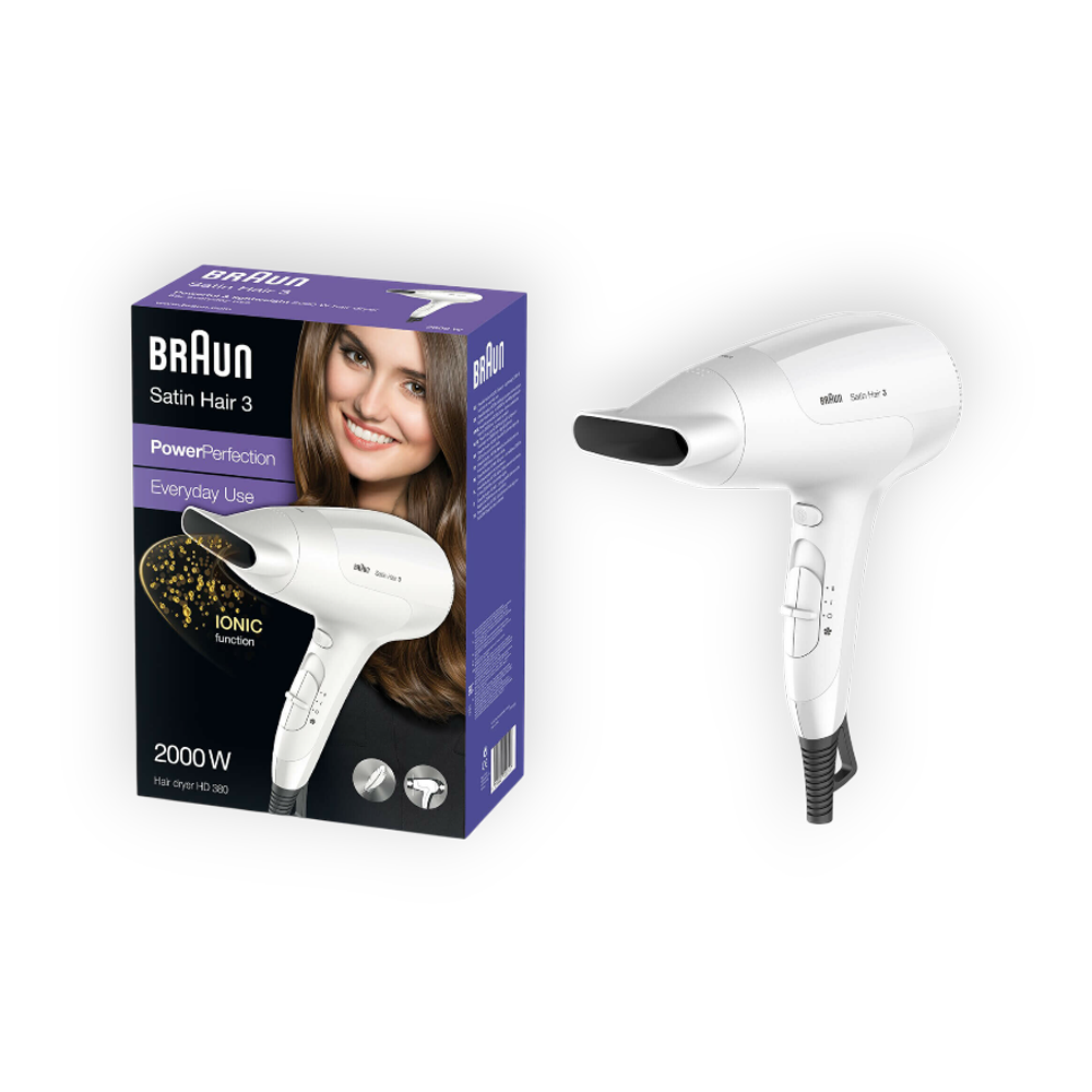 BRAUN SATIN HAIR 3 HAIR DRYER HD 380