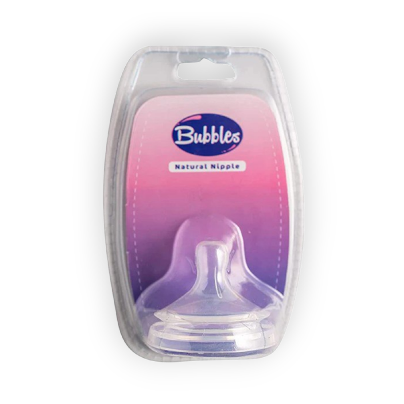 BUBBLES NIPPLE NATURAL +0 MONTH 8157