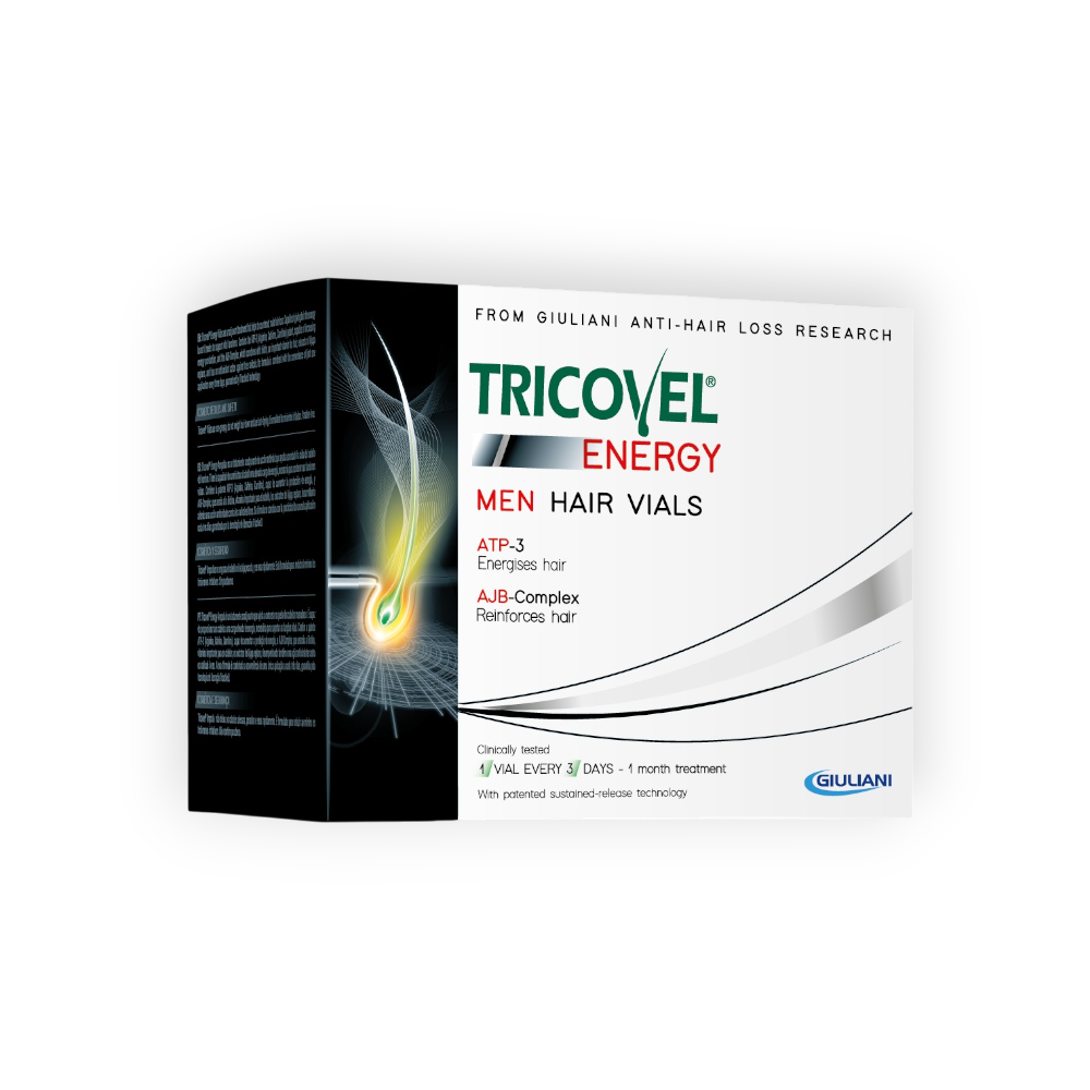 TRICOVEL ENERGY MEN HAIR VIALS 10*3.5 ML