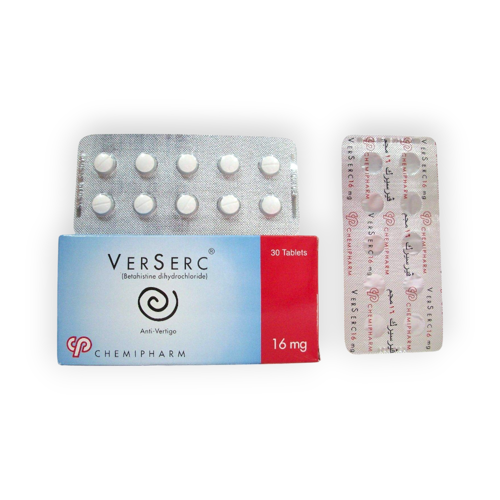 VERSERC 16 MG 30 TABLET
