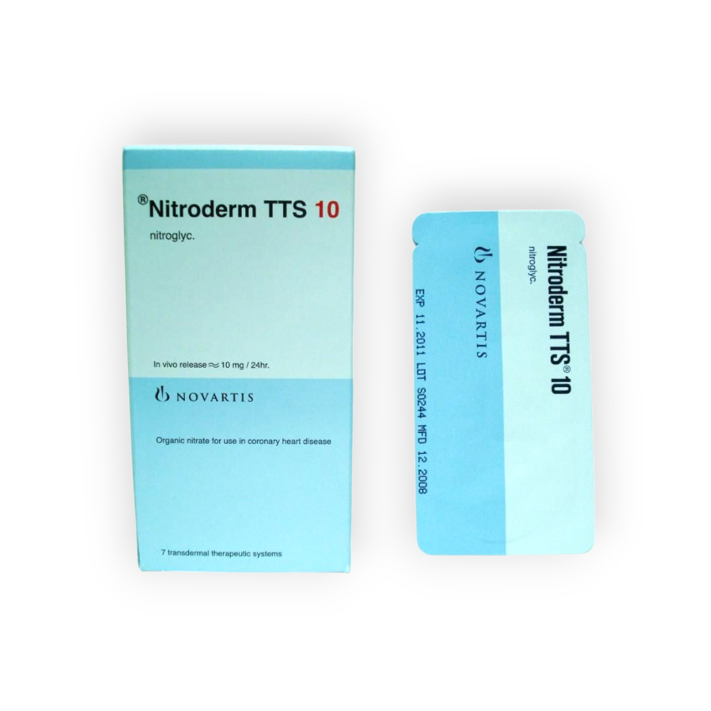 NITRODERM TTS 10 MG 7 PATCHES