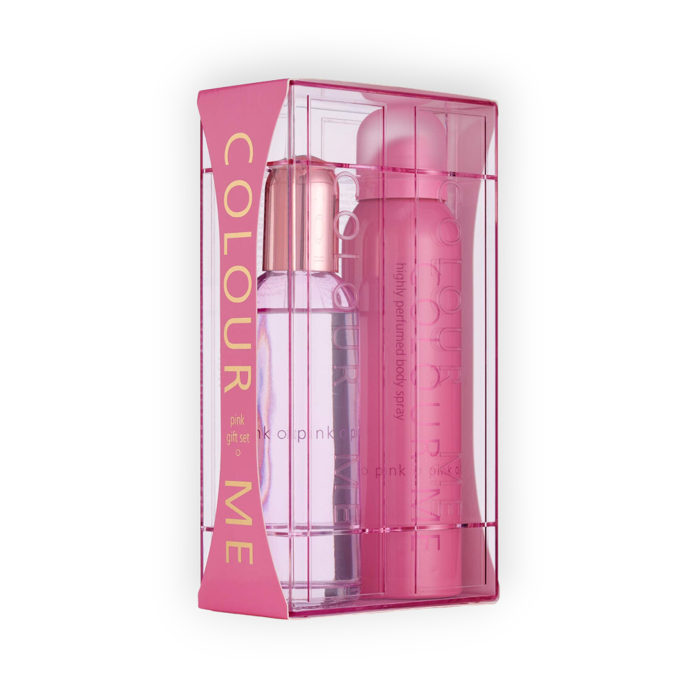 COLOUR MEEAU DE TOILETTE  PINK 100ML+SPRAY 150ML