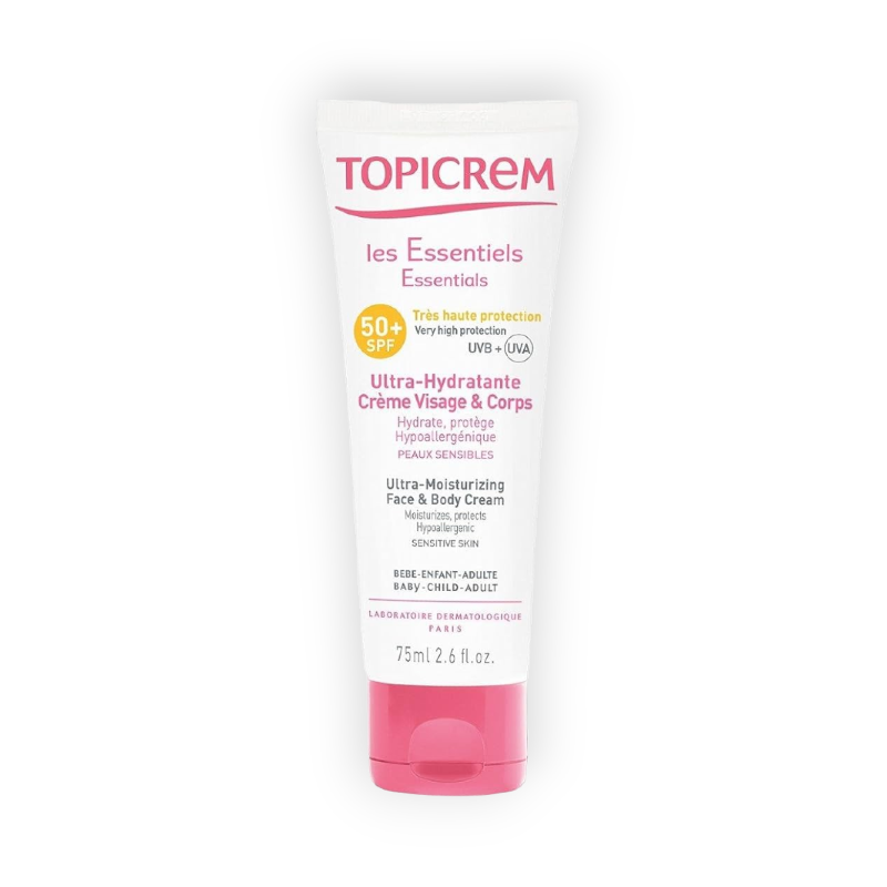 TOPICREM ULTRA MOIST FACE&BODY SPF 50+ CREAM 75ML