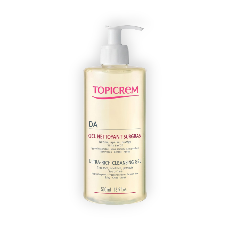 TOPICREM RICH CLEANSING GEL FACE & BODY 500 ML