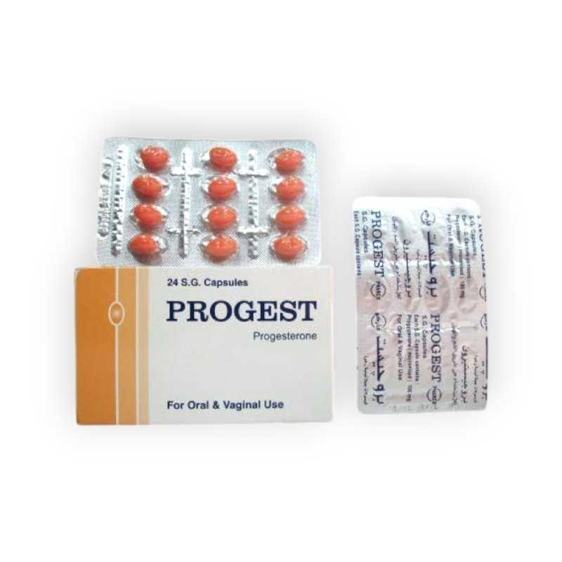 PROGEST  100 MG 24 ORAL - VAG CAPSULES