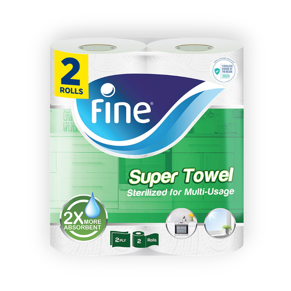 FINE 2 ROLLS SUPER TOWEL