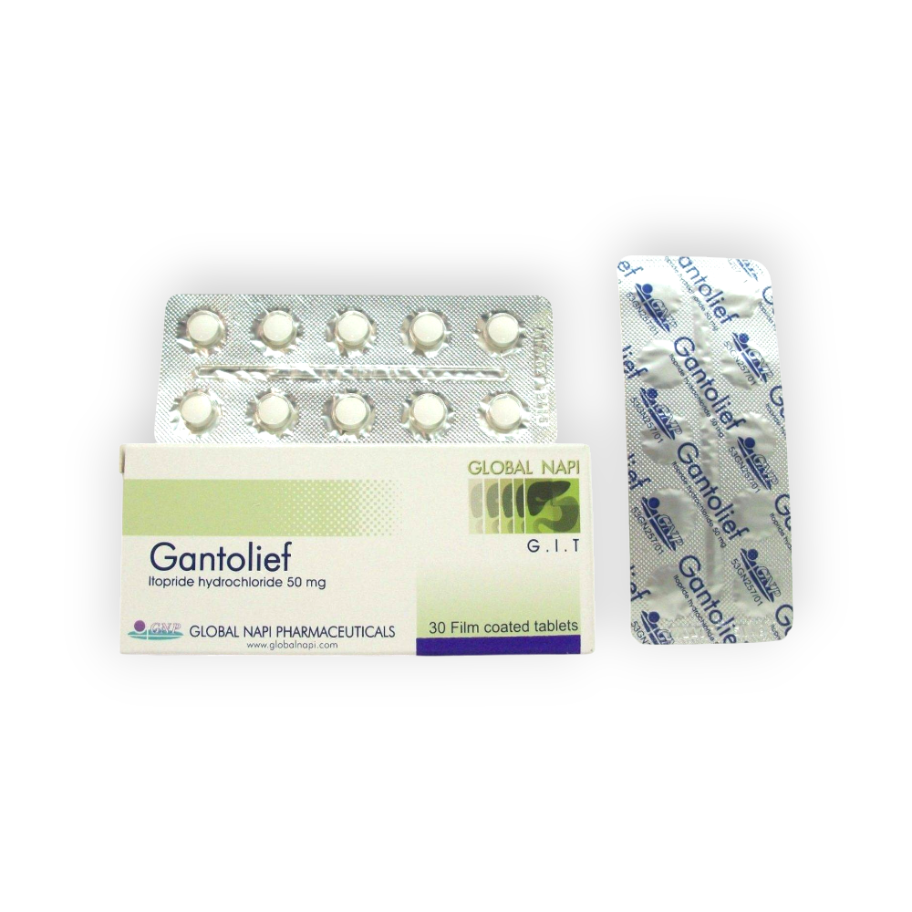 GANTOLIEF 50 MG 30 TABLET