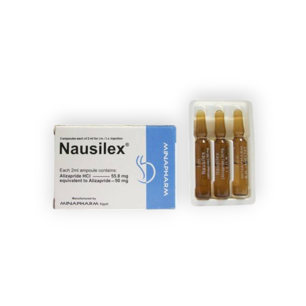 NAUSILEX 50 MG 3 AMPULES