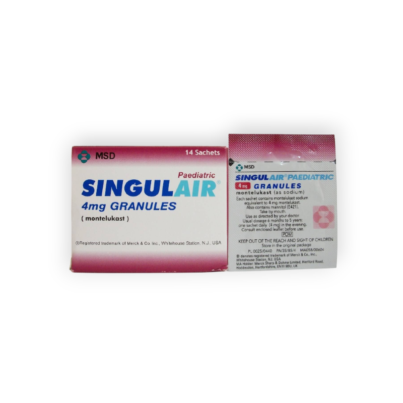 SINGULAIR 4MG EFF 14SACHETS