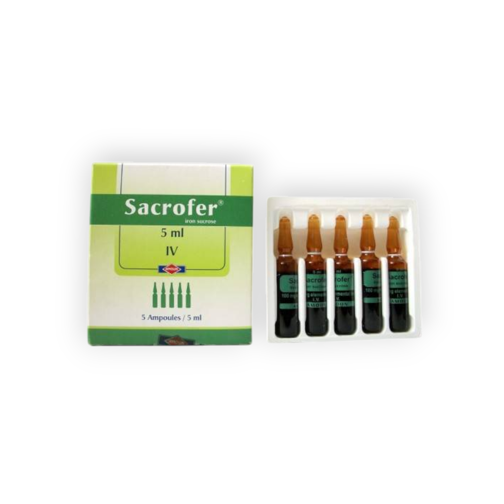 SACROFER 5 ML 5 AMPULES